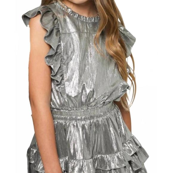 NEW SUMMER LOVING gustavia mini dress in silver